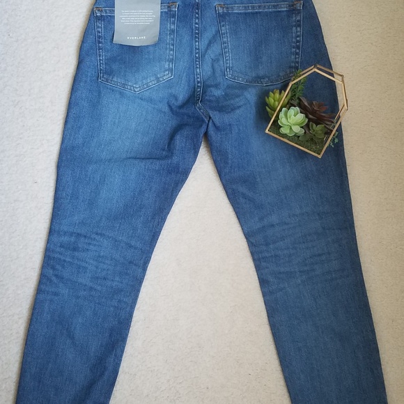 Everlane High Rise Skinny Jeans in Mid Blue - Picture 3 of 5